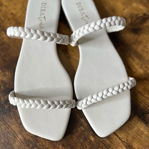 Diba True Jo Vial Leather Braided Sandal in Off White, Size 9. New in Box! - Picture 11 of 16